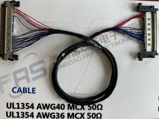 0.8mm Awg40 LVDS 30 Pinli Konnektör Kablosu 180mm Kablo Demeti