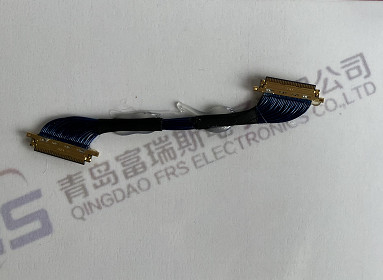 30 Pinli 50 Pinli Elektrik Demeti Grubu 0.4mm LVDS 40 Pinli Kablo Ultra İnce Siyah Kılıf