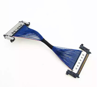 AWG44 0.5mm Mikro Koaksiyel Kablo Montajları, 170mm LVDS Kablo Montajı