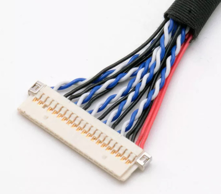 Televizyon LVDS Kablo Demeti Siyah, 220mm Radyo Kablo Demeti Fot Yüksek Çözünürlüklü TV
