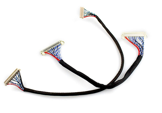 450mm Düz 20 Pinli LVDS Kablo 0.4mm LCD Montajı, Panel Ekran Montajları için