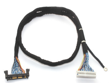 Dizüstü LVDS Kablo Demeti JAE 0.5mm Kablo Konnektörü Dayanıklı