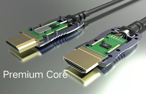 50 ila 300m HDMI Kablo Düzeneği PVC 4k Hdmi Fiber Optik Kablo