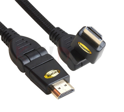 1080p 360 Derece 4k Ultra Hd Hdmi Kablo 8.0mm Hdmi Ethernet ile Yüksek Hızlı