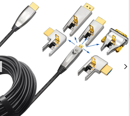 48gps HDMI Kablo Düzeneği 20 ila 100ft 8k Hdmi Fiber Optik