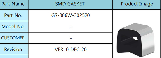 SMD 25mm Kauçuk Düz Conta Silikon Halka Tipi Yüzey Montaj Teknolojisi